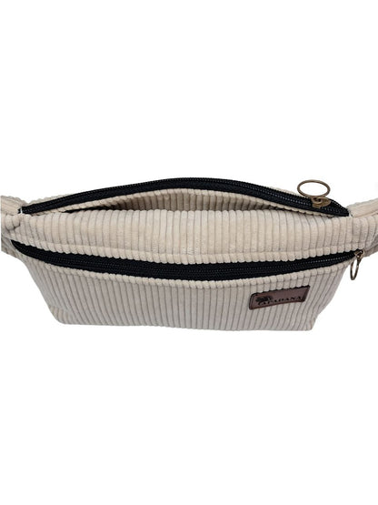 Bauchtasche aus Cord | Crossbody & Gürteltasche | 3 Fächer | Handgemacht