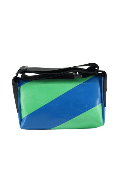 Umhängetasche aus recycelter LKW-Plane | Handgemacht | Unisex | Upcycling Schultertasche