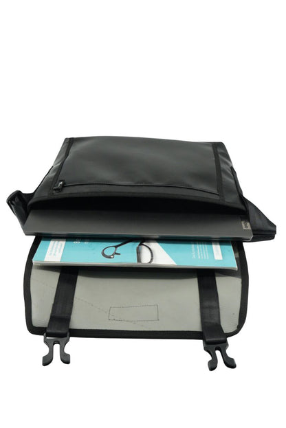 Laptop Tasche aus recycelter LKW-Plane | 13–14 Zoll | Handgemacht | Umhängetasche Unisex