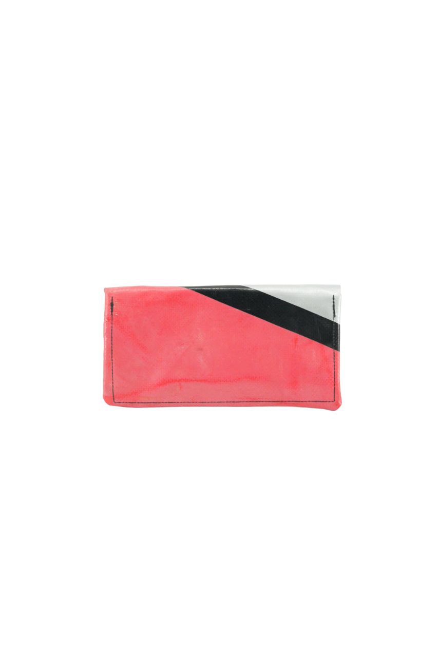Portemonnaie aus recycelter LKW-Plane | Mit Reißverschlussfach | Unisex | Handgemacht | Auch als Tabaktasche nutzbar