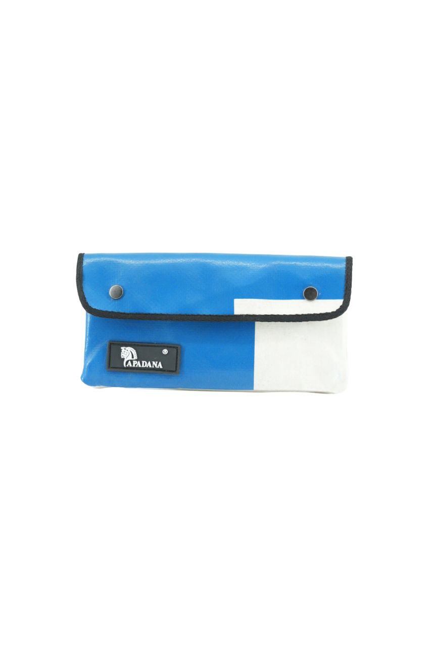 Portemonnaie aus recycelter LKW-Plane | Mit Reißverschlussfach | Unisex | Handgemacht | Auch als Tabaktasche nutzbar