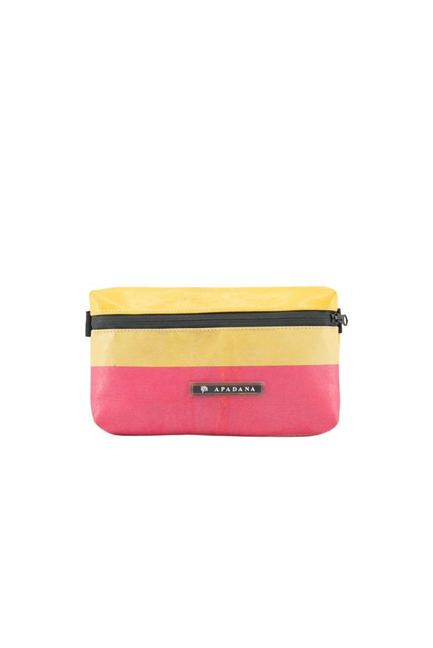 4-Ekig Bauchtasche aus recycelter LKW-Plane | Unisex | Crossbody tragbar | Handgemacht