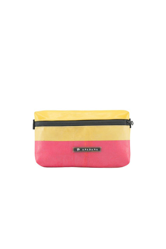 4-Ekig Bauchtasche aus recycelter LKW-Plane | Unisex | Crossbody tragbar | Handgemacht
