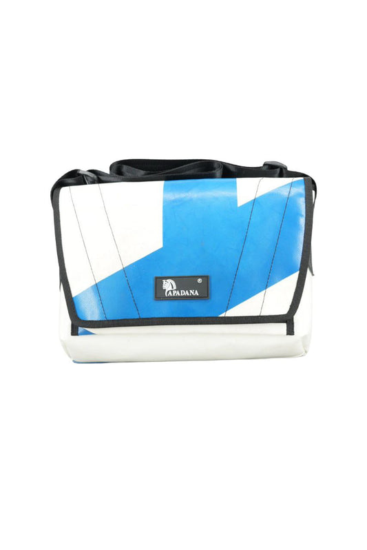 Laptop Tasche aus recycelter LKW-Plane | 13–14 Zoll | Handgemacht | Umhängetasche Unisex